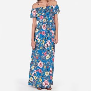 Express off the shoulder maxi dress